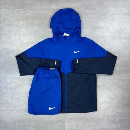 Royal Blue Windbreaker Set & Royal Blue Challenger Shorts Set-OSI