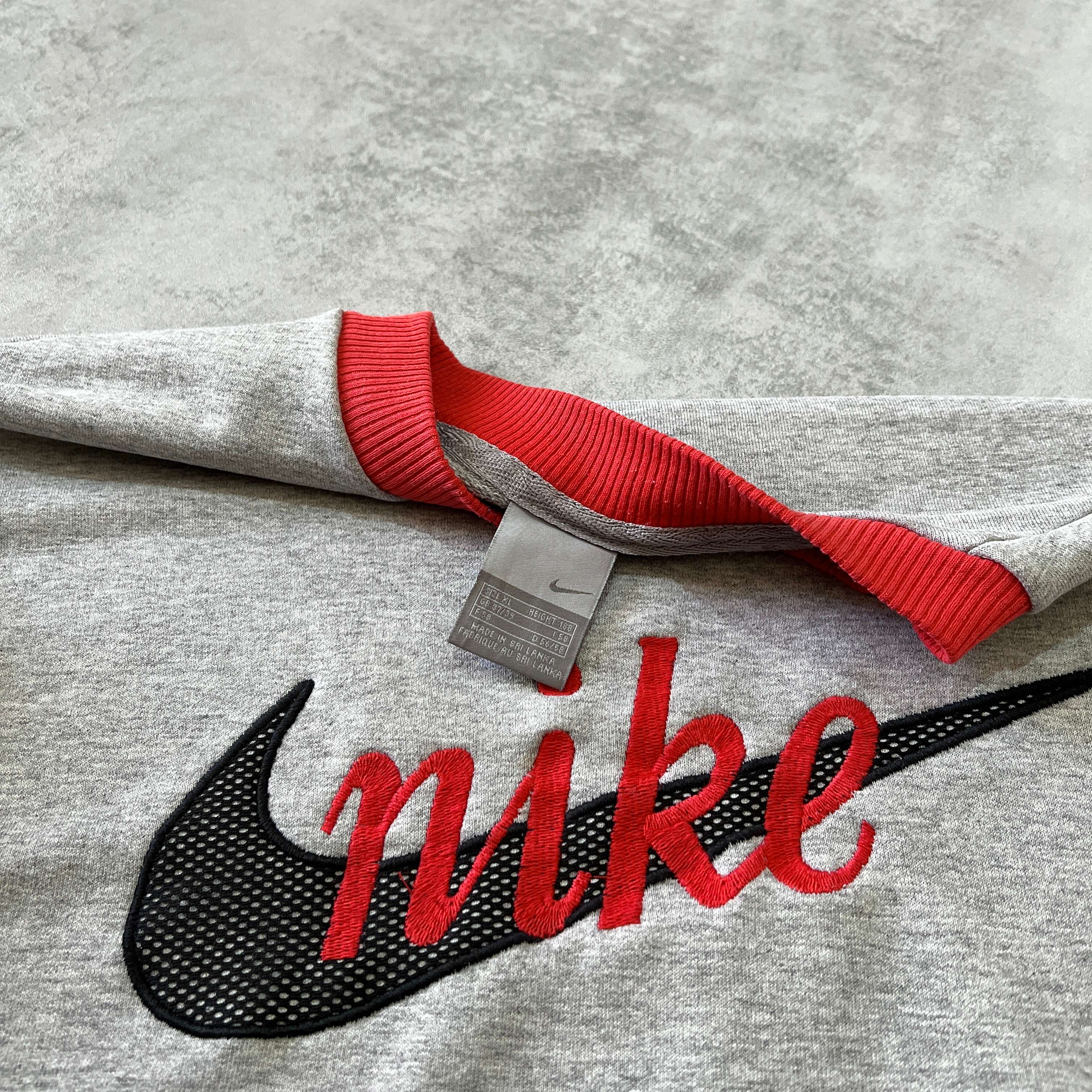 2000s heavyweight embroidered sweatshirt-OSI