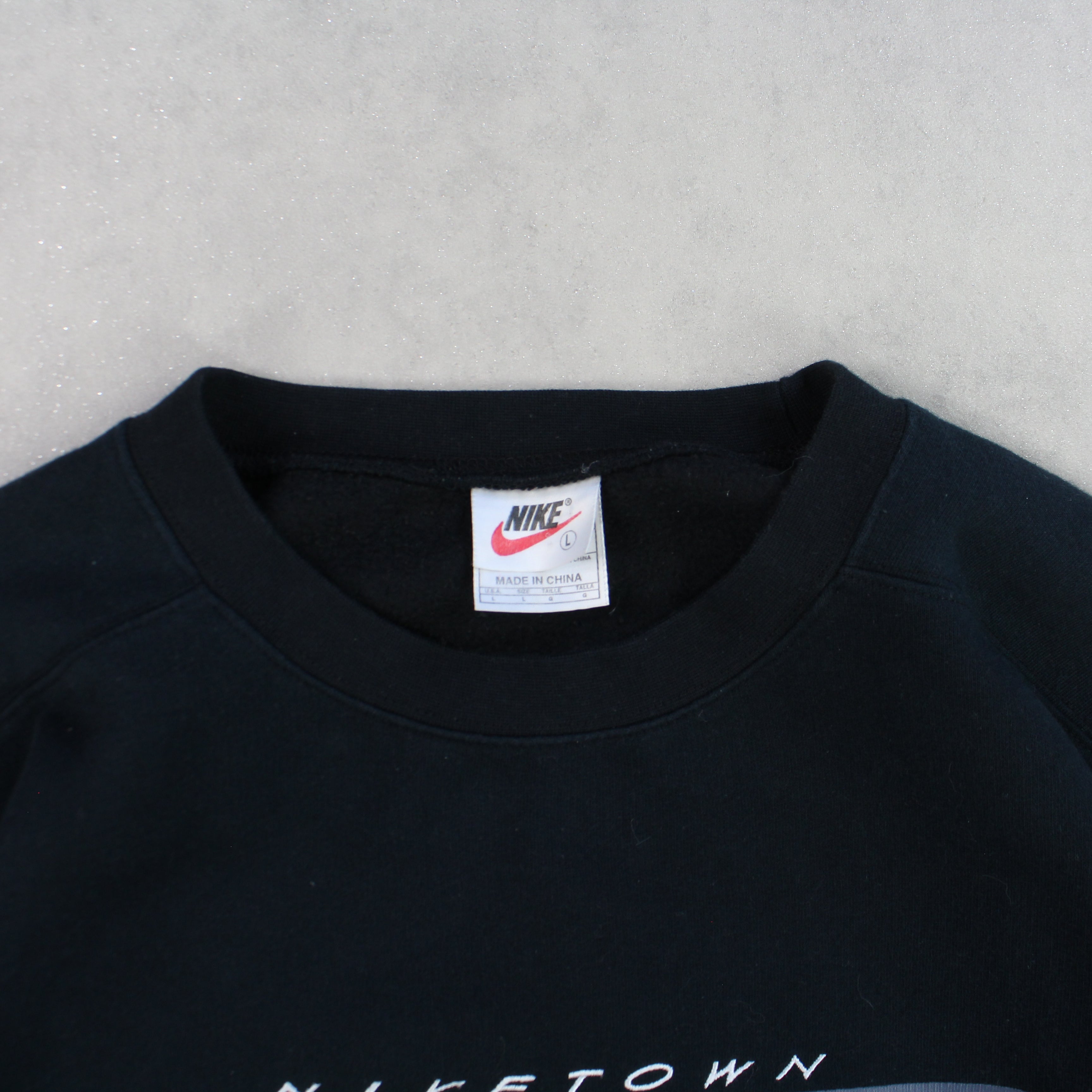 ULTRA RARE 1990s  Town USA Sweatshirt Black-OSI