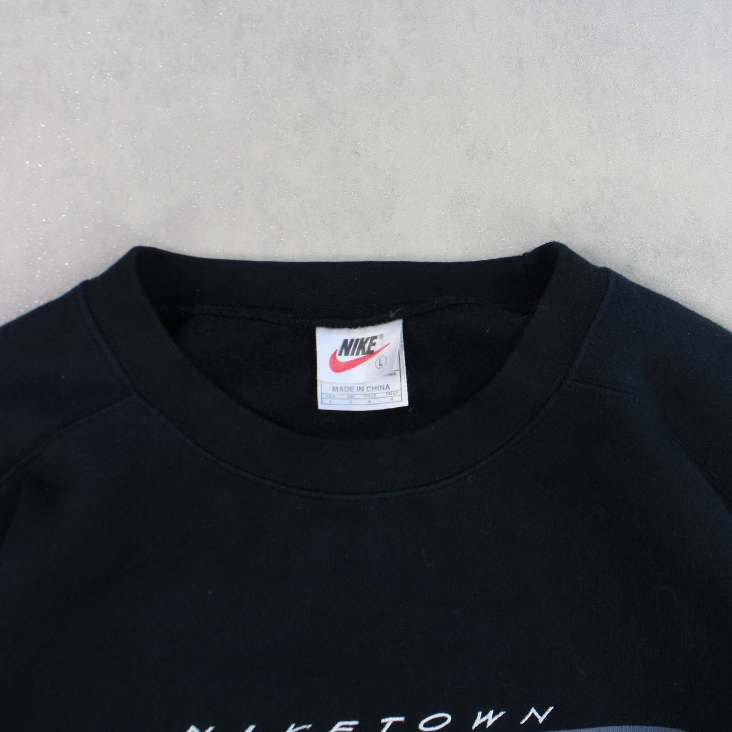 ULTRA RARE 1990s  Town USA Sweatshirt Black-OSI