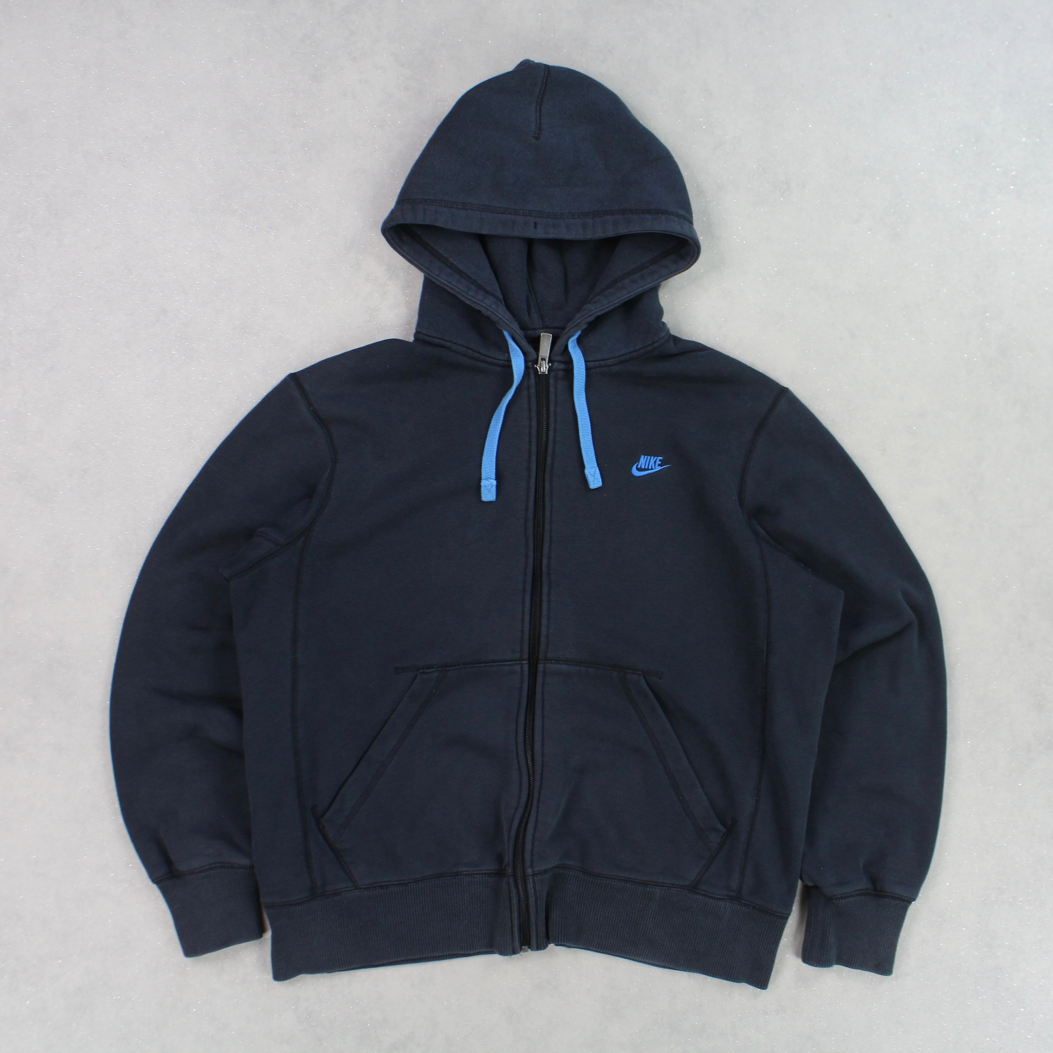 2000s  Zip Up Hoodie Black-OSI