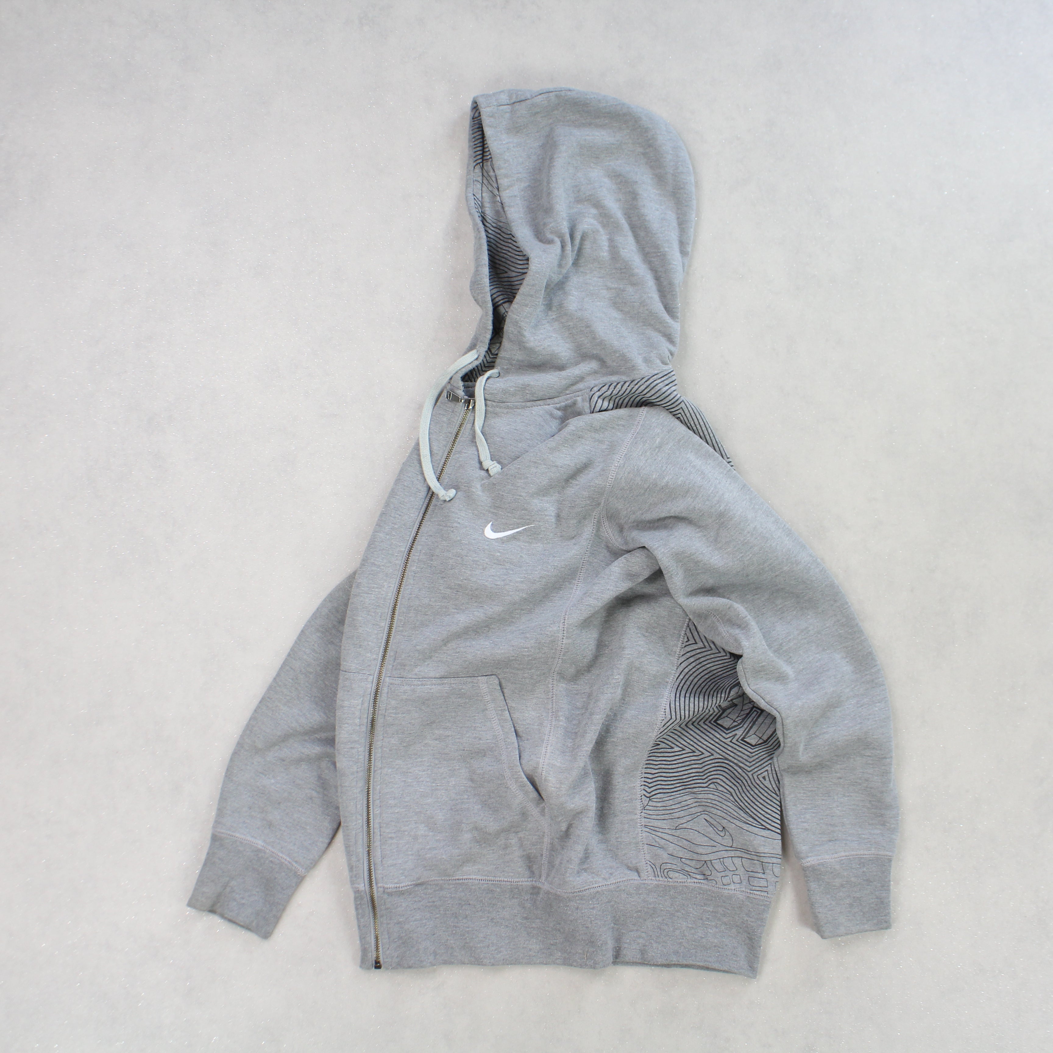 SUPER RARE 2000s  97 Zip Up Hoodie Grey-OSI