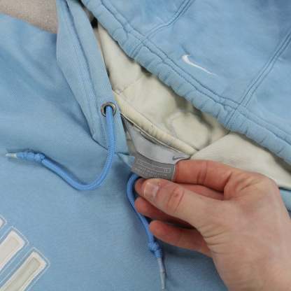 VERY RARE 2000s  Spell Out Hoodie Blue-OSI