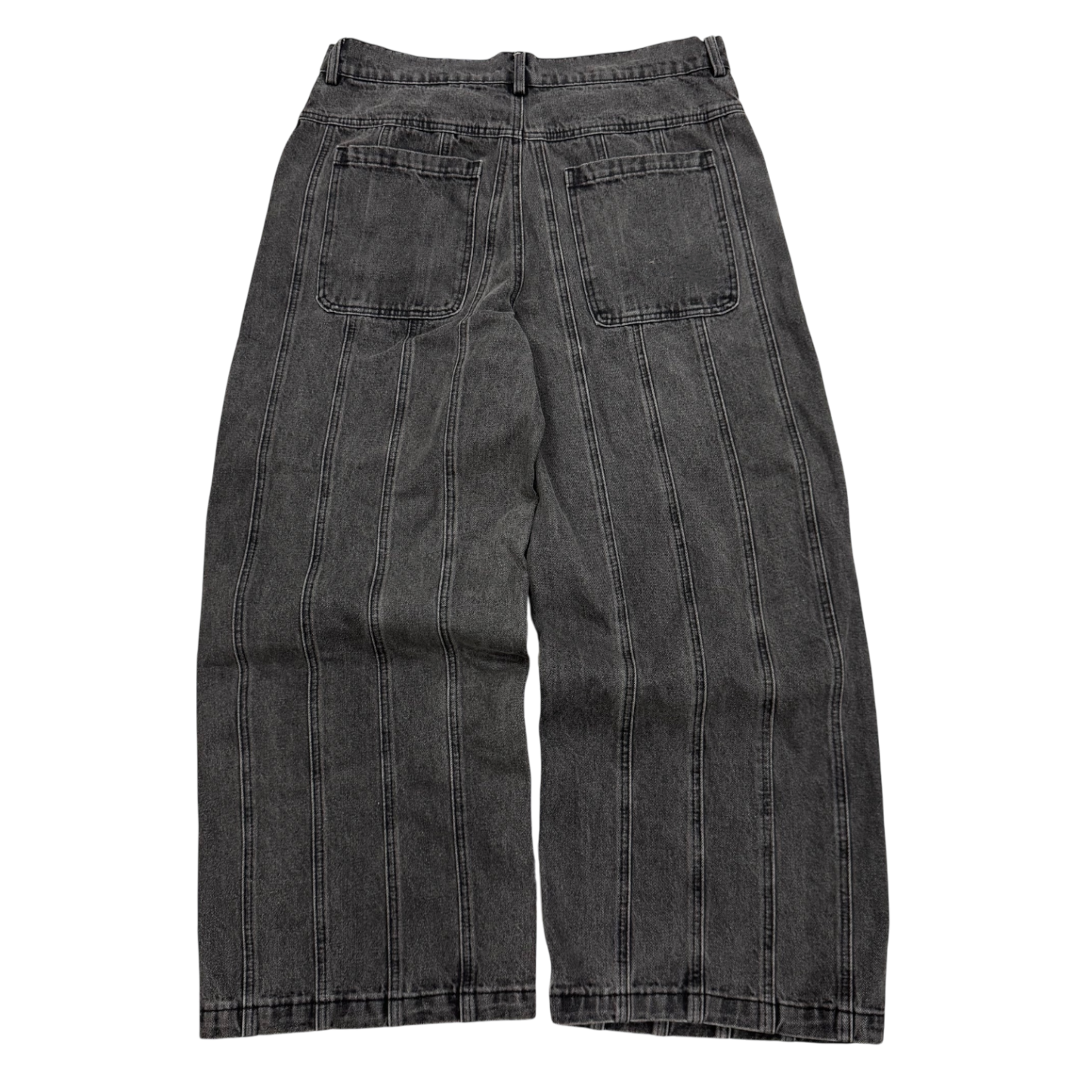 STRIPED STONEWASHED JEANS-OSI