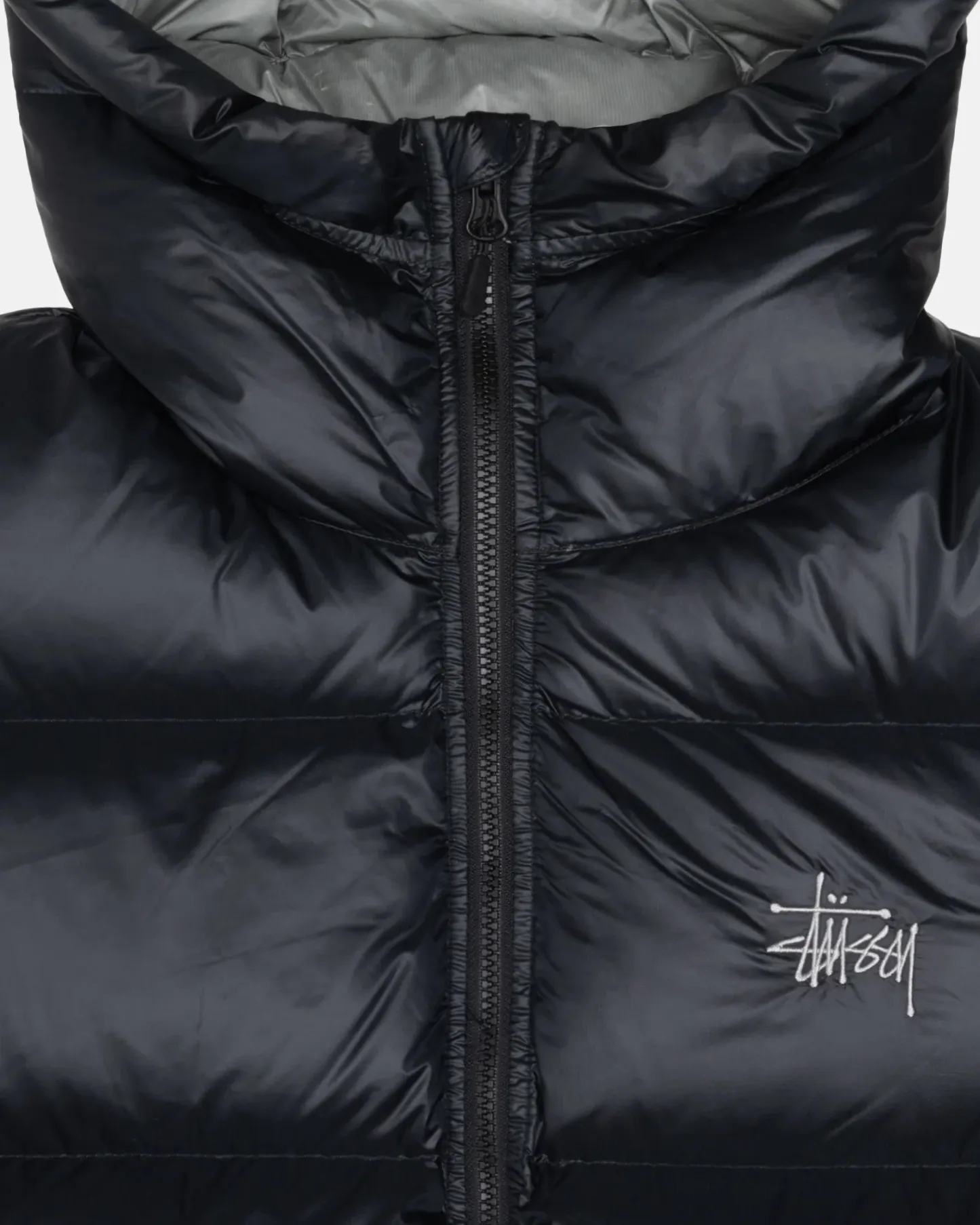 Stussy Ripstop Down Parka Black Grey Jacket