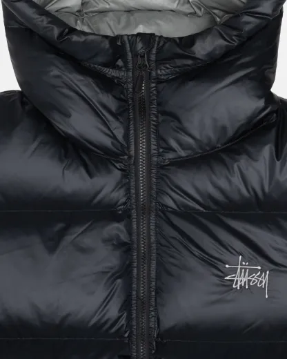 Stussy Ripstop Down Parka Black Grey Jacket
