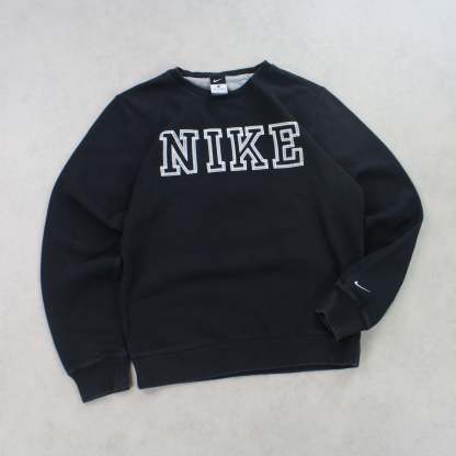 RARE 2000s  Sweatshirt Black-OSI