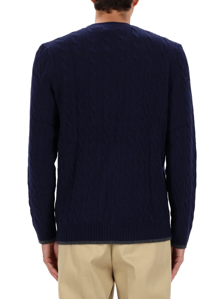 POLO  Classic Wool-Cashmere Blend Sweater for Men-OSI
