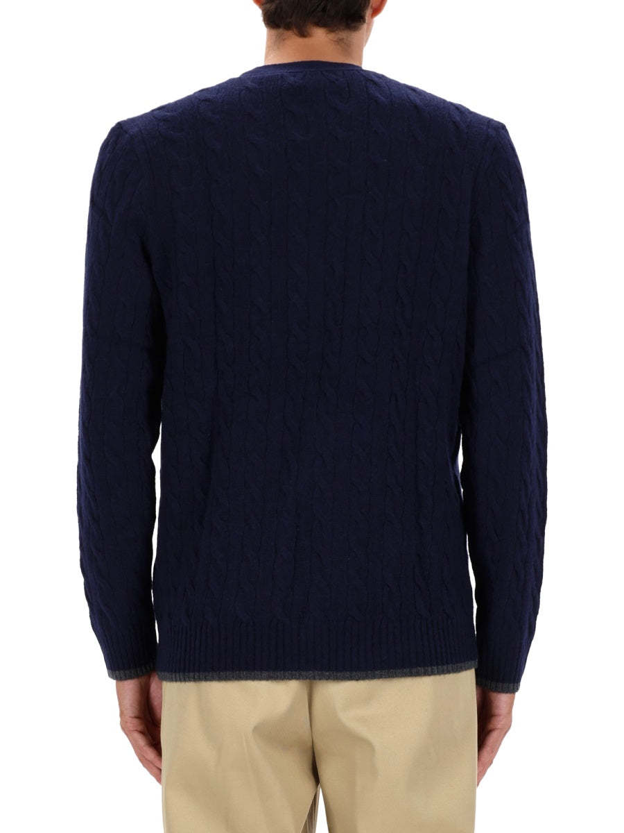 POLO  Classic Wool-Cashmere Blend Sweater for Men-OSI