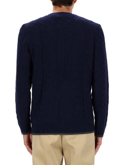 POLO  Classic Wool-Cashmere Blend Sweater for Men-OSI