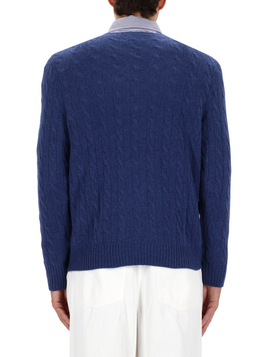 POLO  Classic Cashmere Blend Sweater for Men-OSI