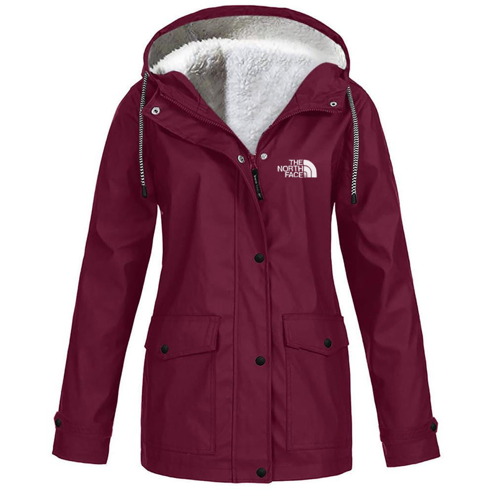 Women's fleece windproof hooded jacket-OSI