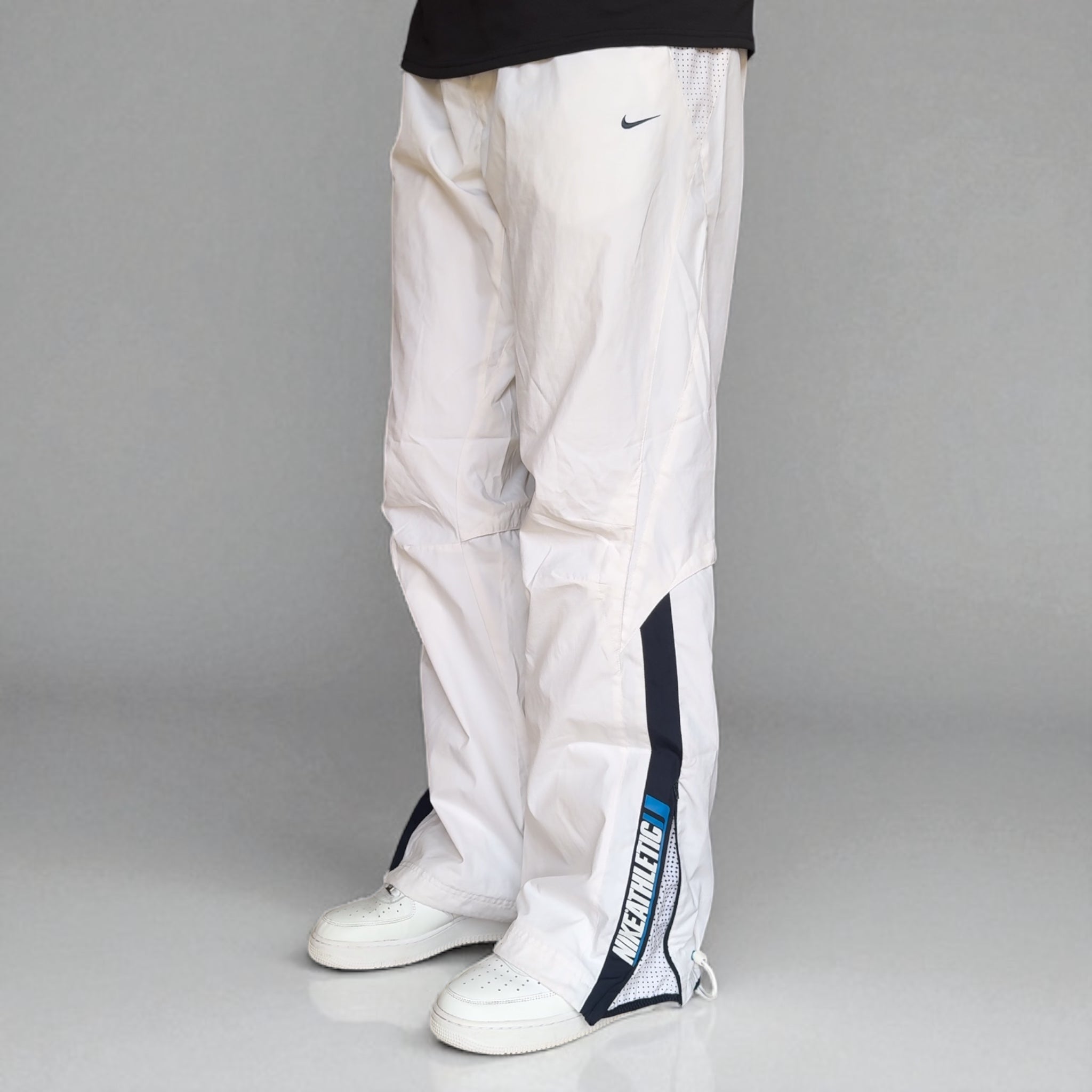SUPER RARE 2000s Athletic Trackpants White-OSI
