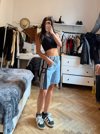 Custom Denim Shorts – One of a Kind – Size XS/S