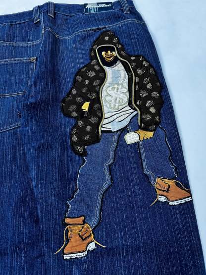Rare Raw Blue Hiphop jeans