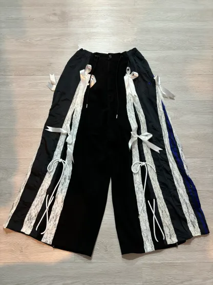 Adidas Remake Ribbon Pants (藍紫色間條)