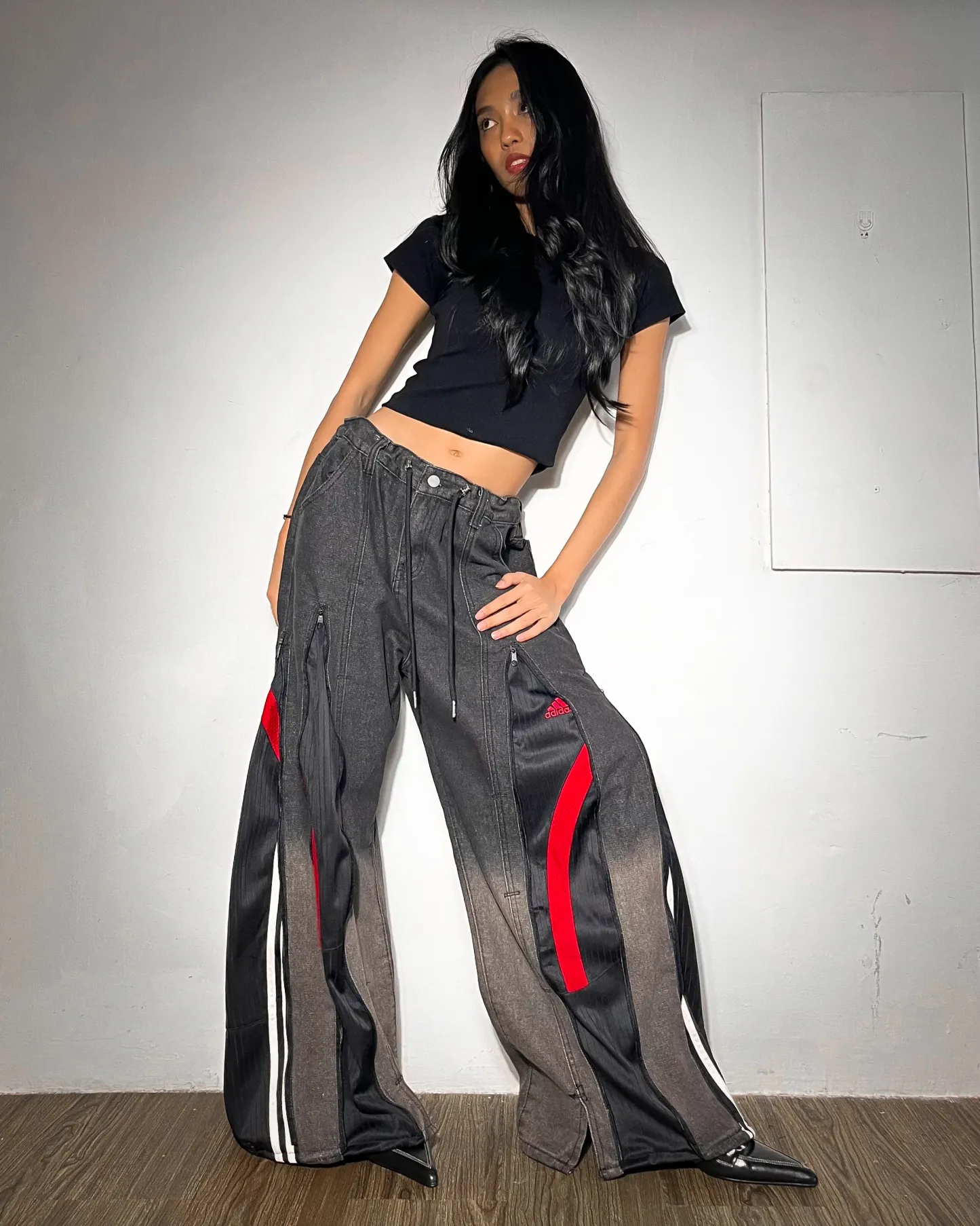 [BIG SIZE] Zipper Pants 034