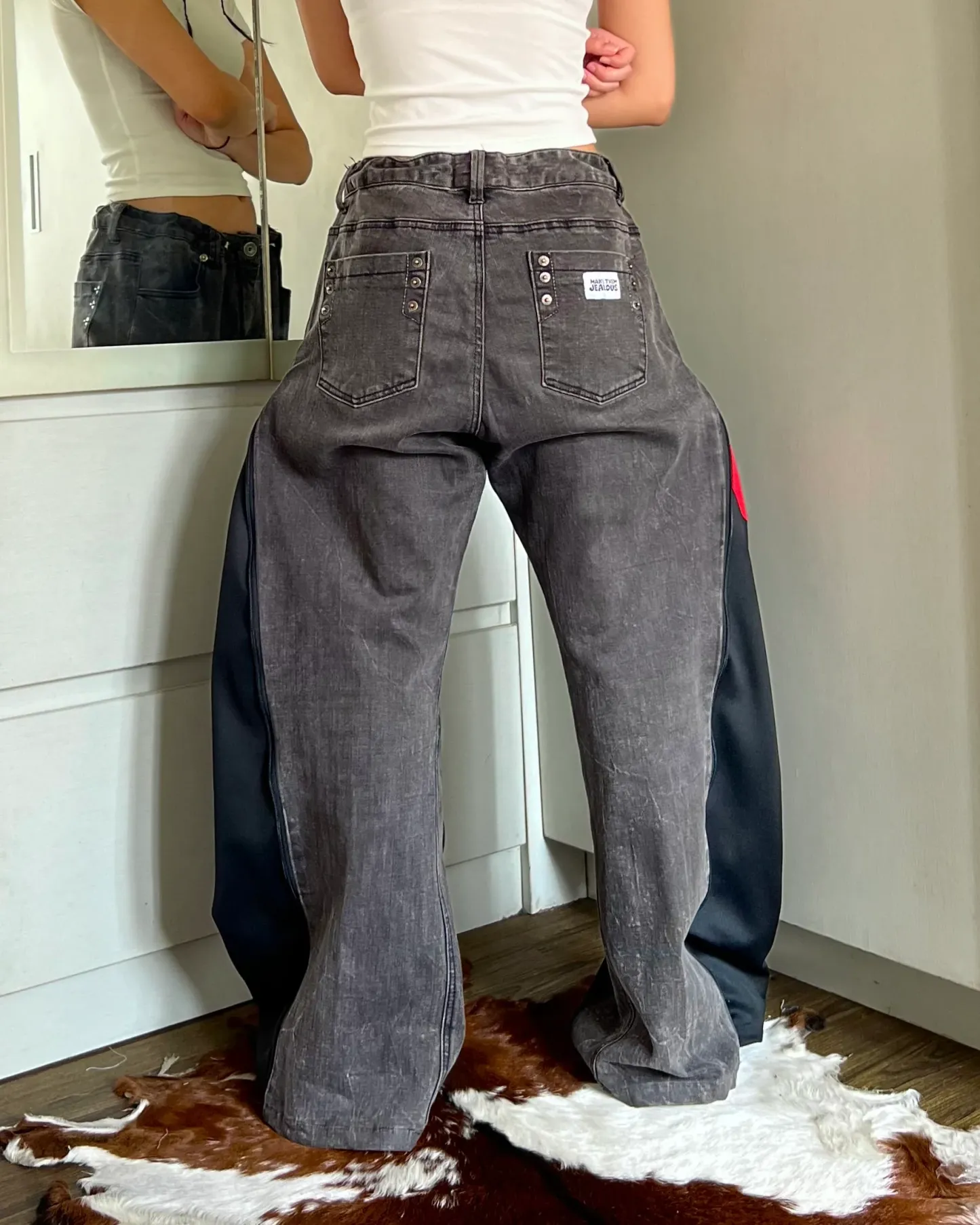 [BIG SIZE] Zipper Pants 045