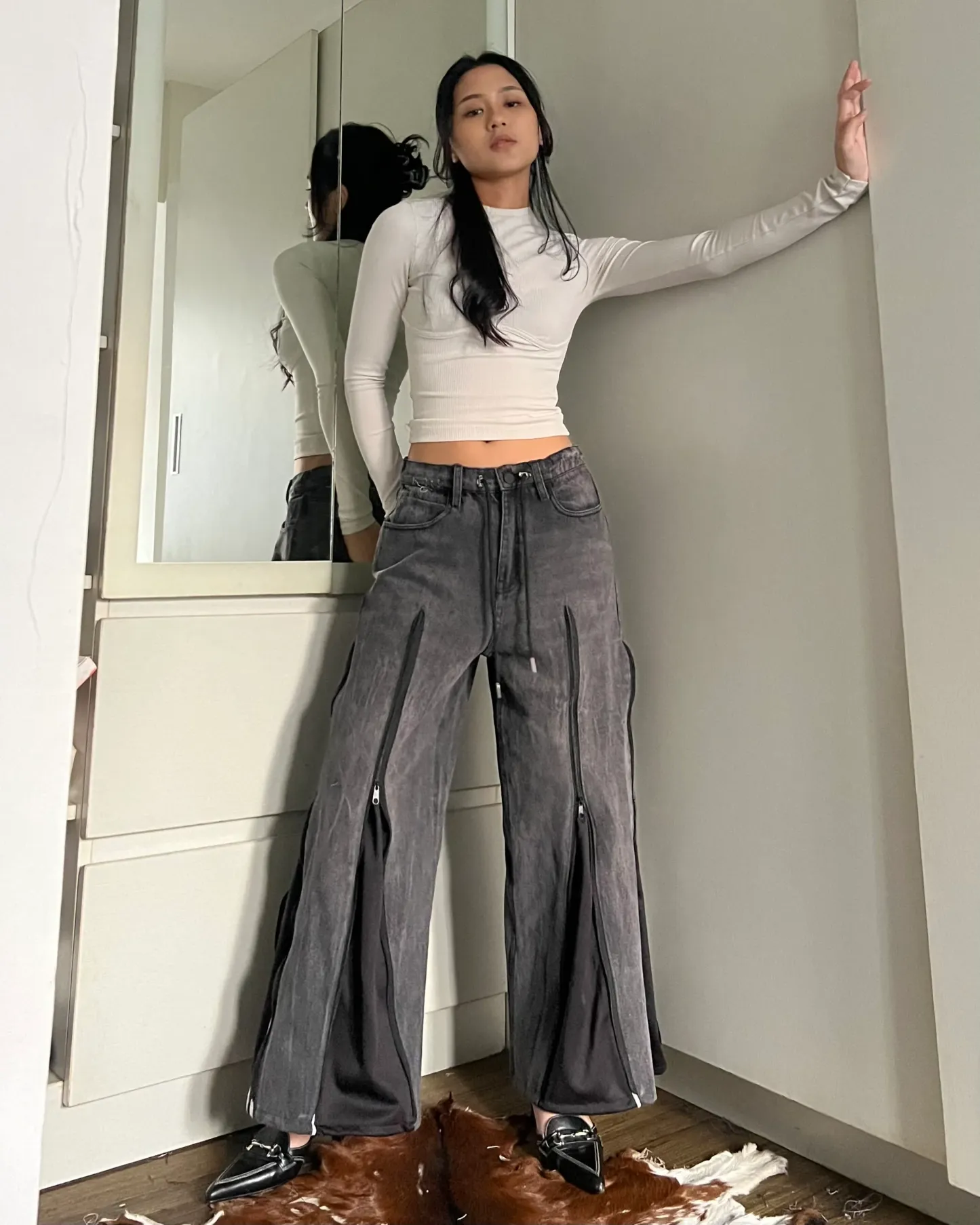 Zipper Pants 067