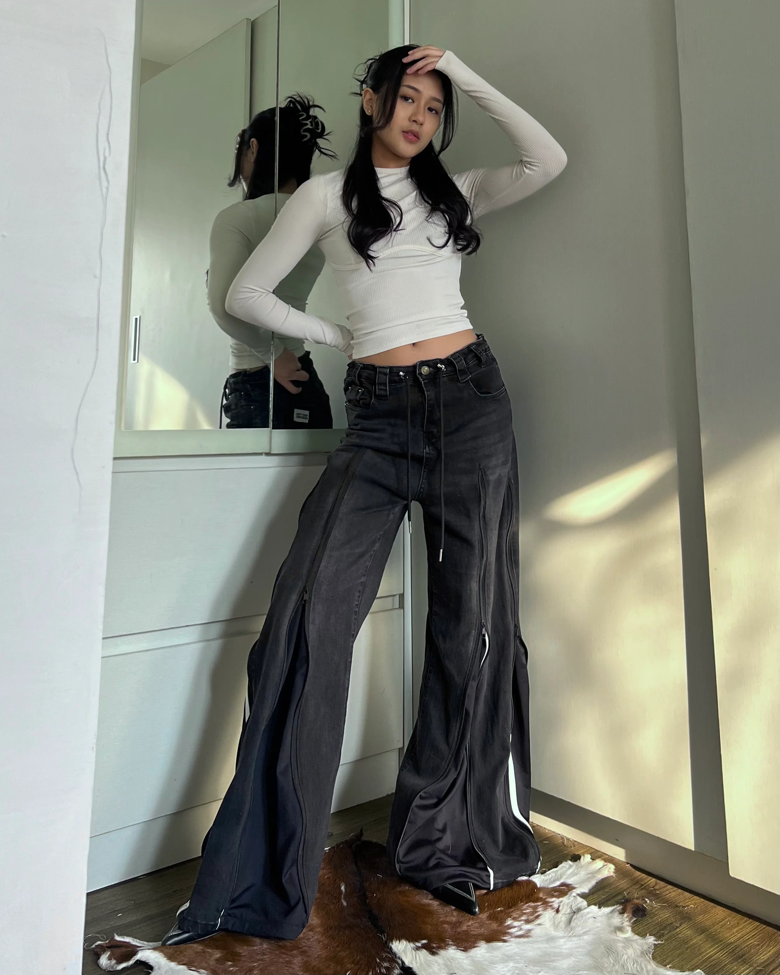 Zipper Pants 080