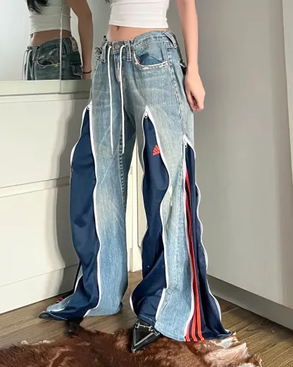 [BIG SIZE] Zipper Pants 093