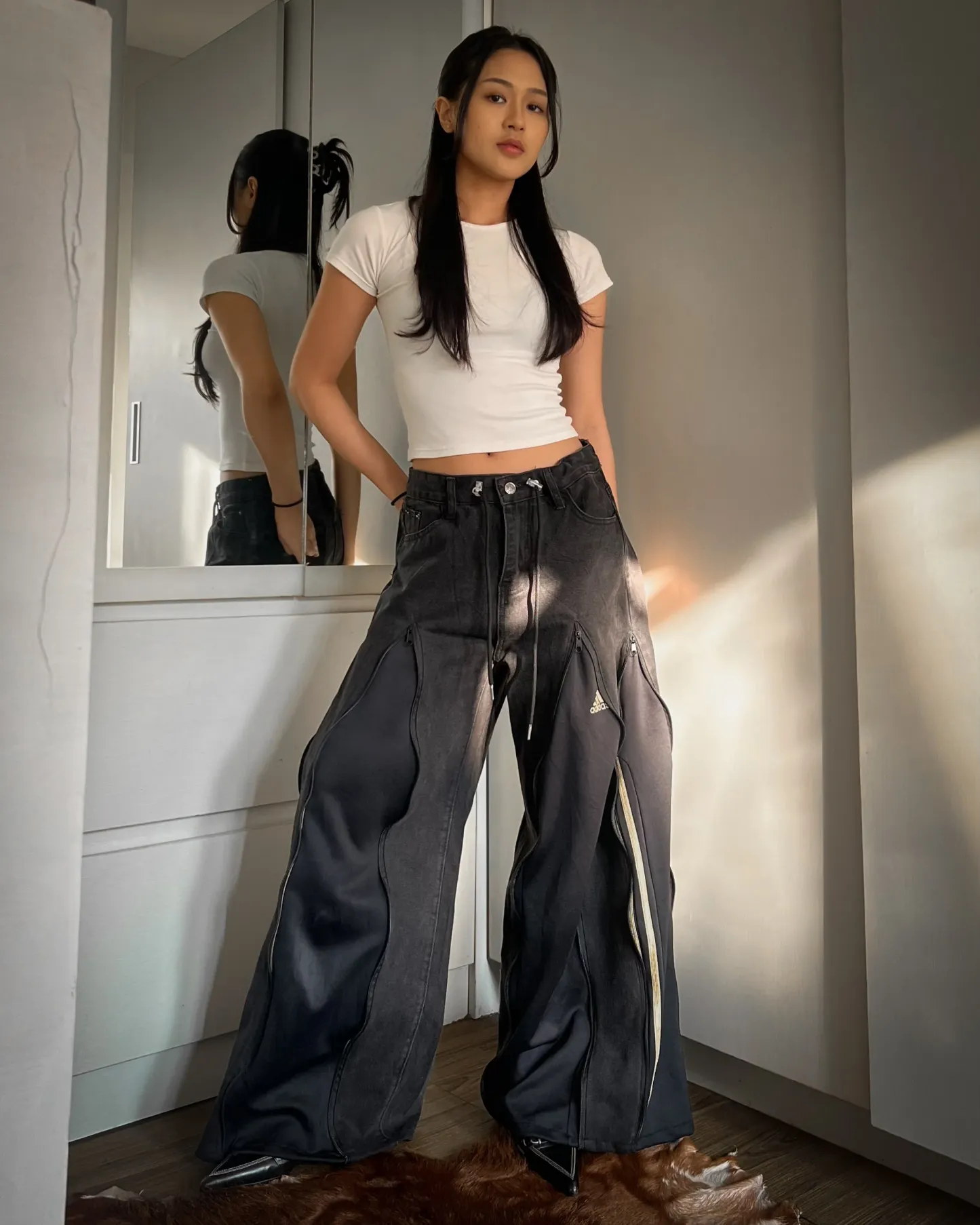 [BIG SIZE] Zipper Pants 0103