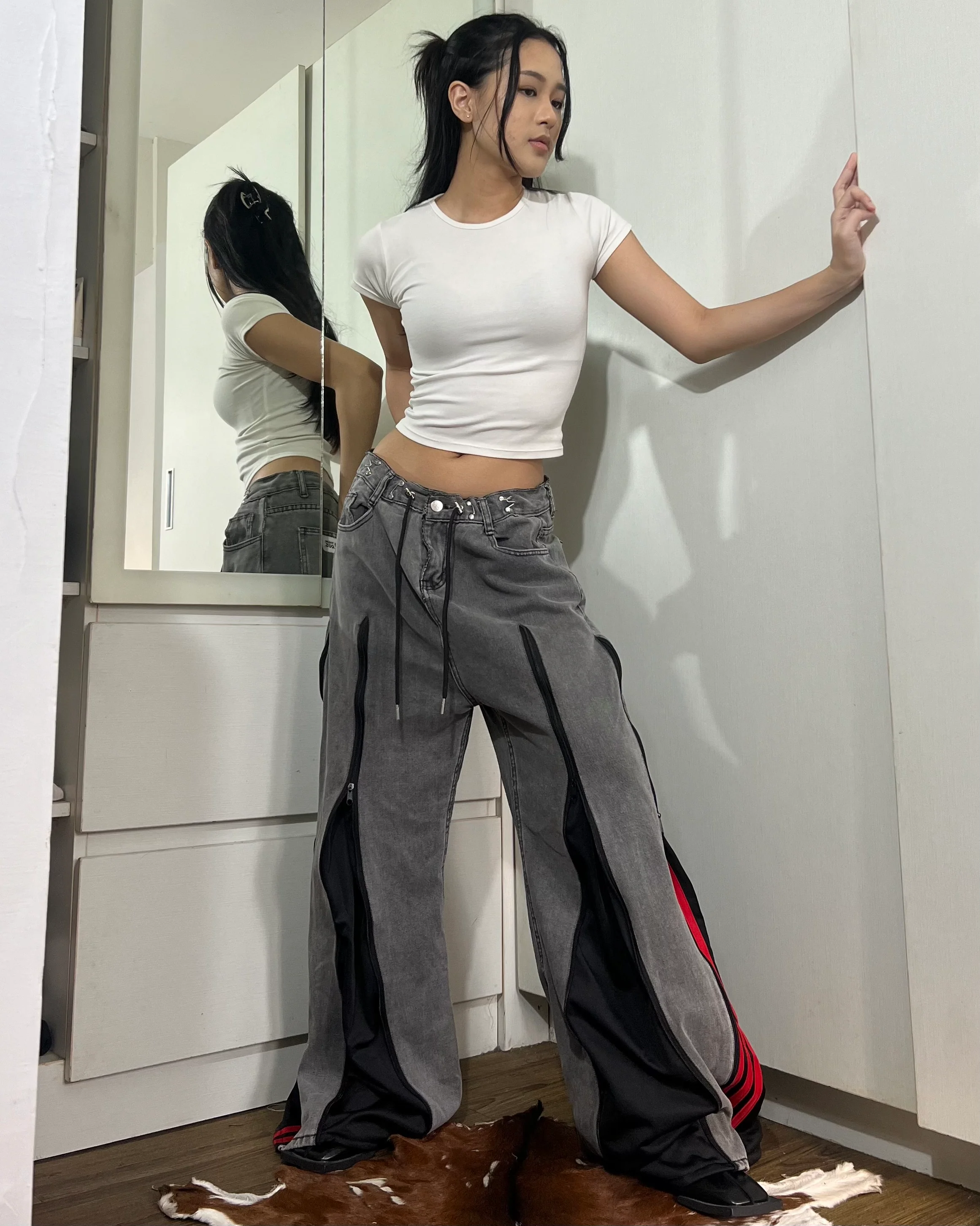 [BIG SIZE] Zipper Pants 0109