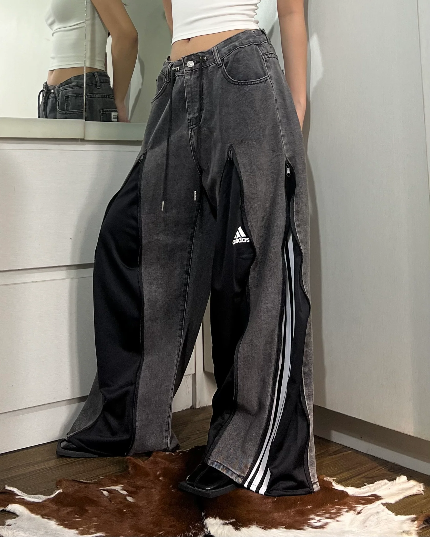 [BIG SIZE] Zipper Pants 0110