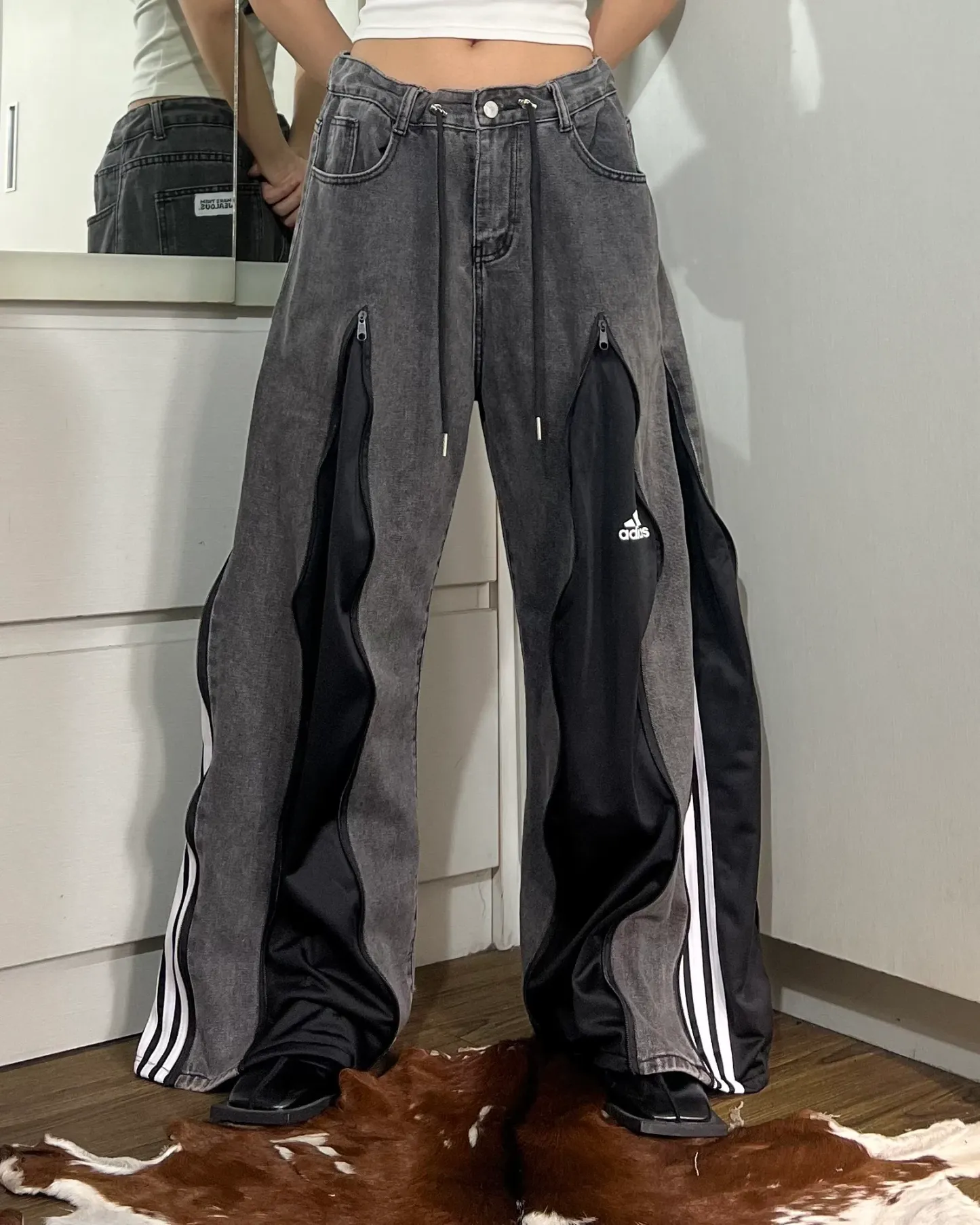 [BIG SIZE] Zipper Pants 0110
