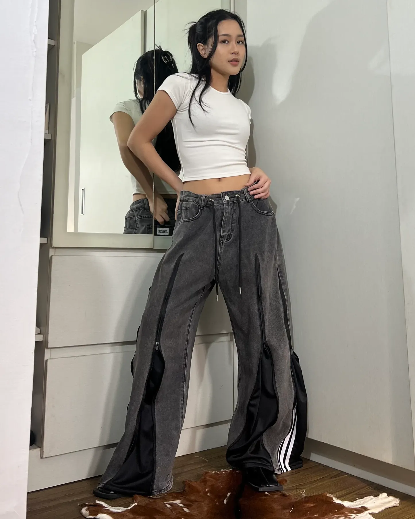 [BIG SIZE] Zipper Pants 0110