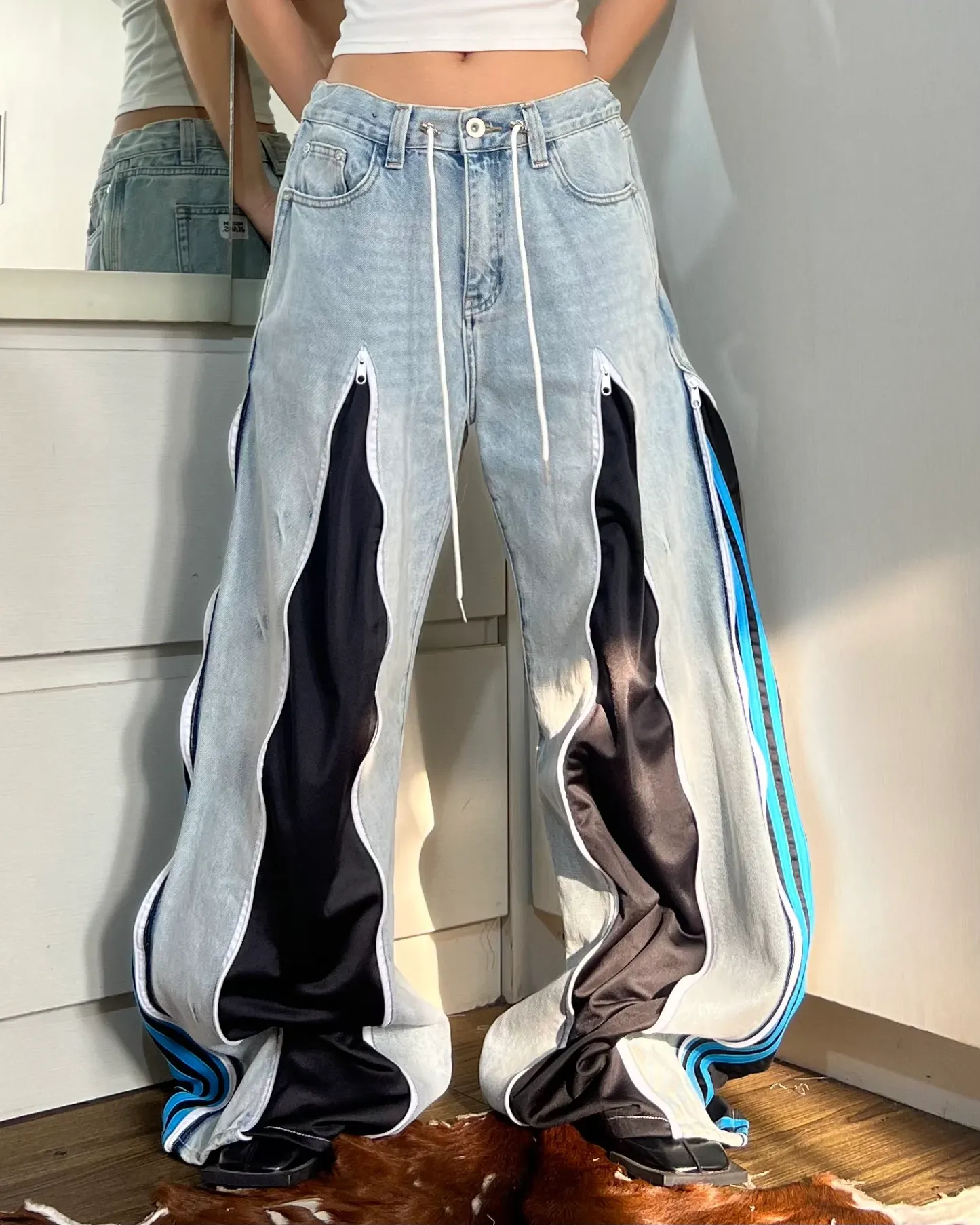 [BIG SIZE] Zipper Pants 0116