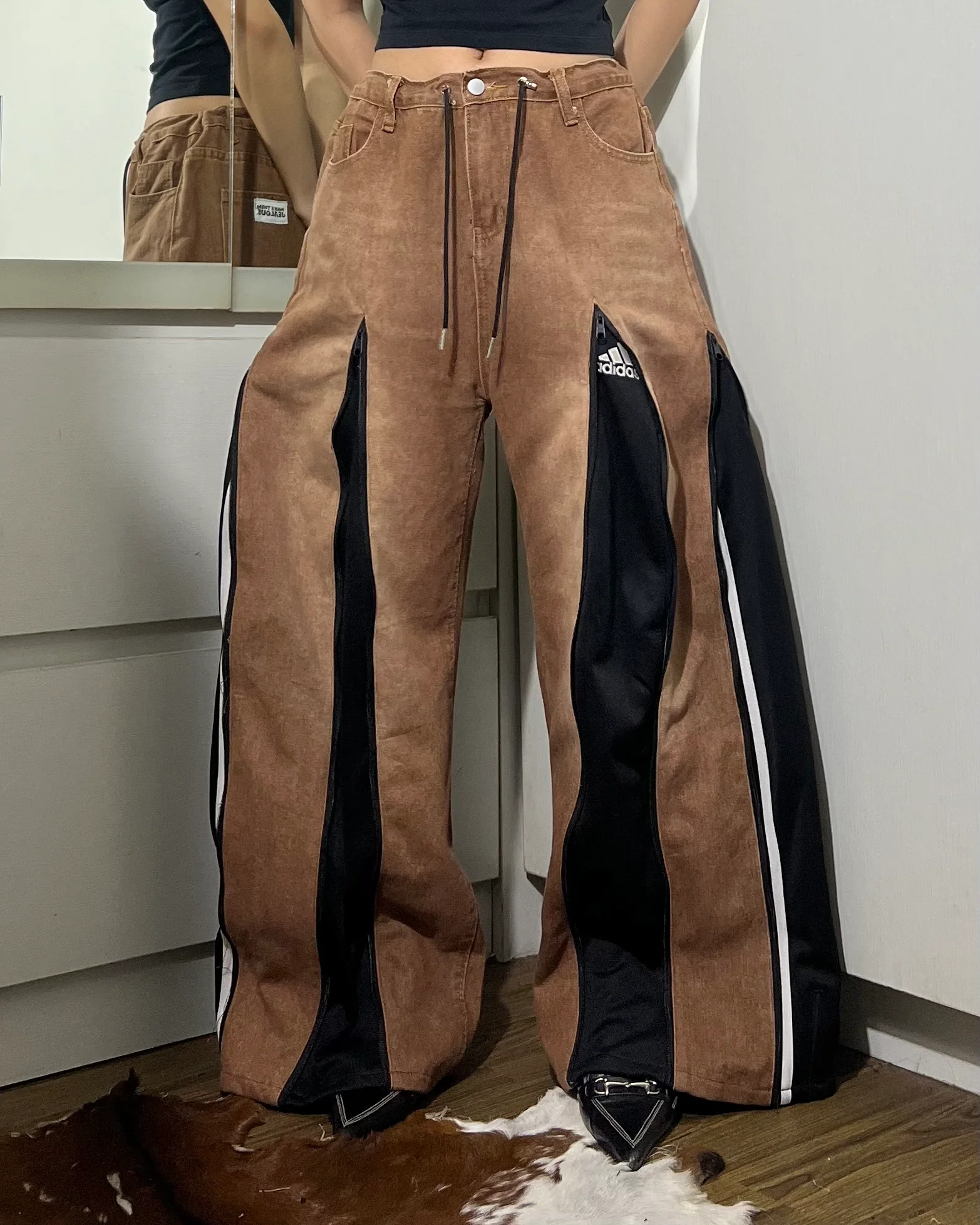 [BIG SIZE] Zipper Pants 0121