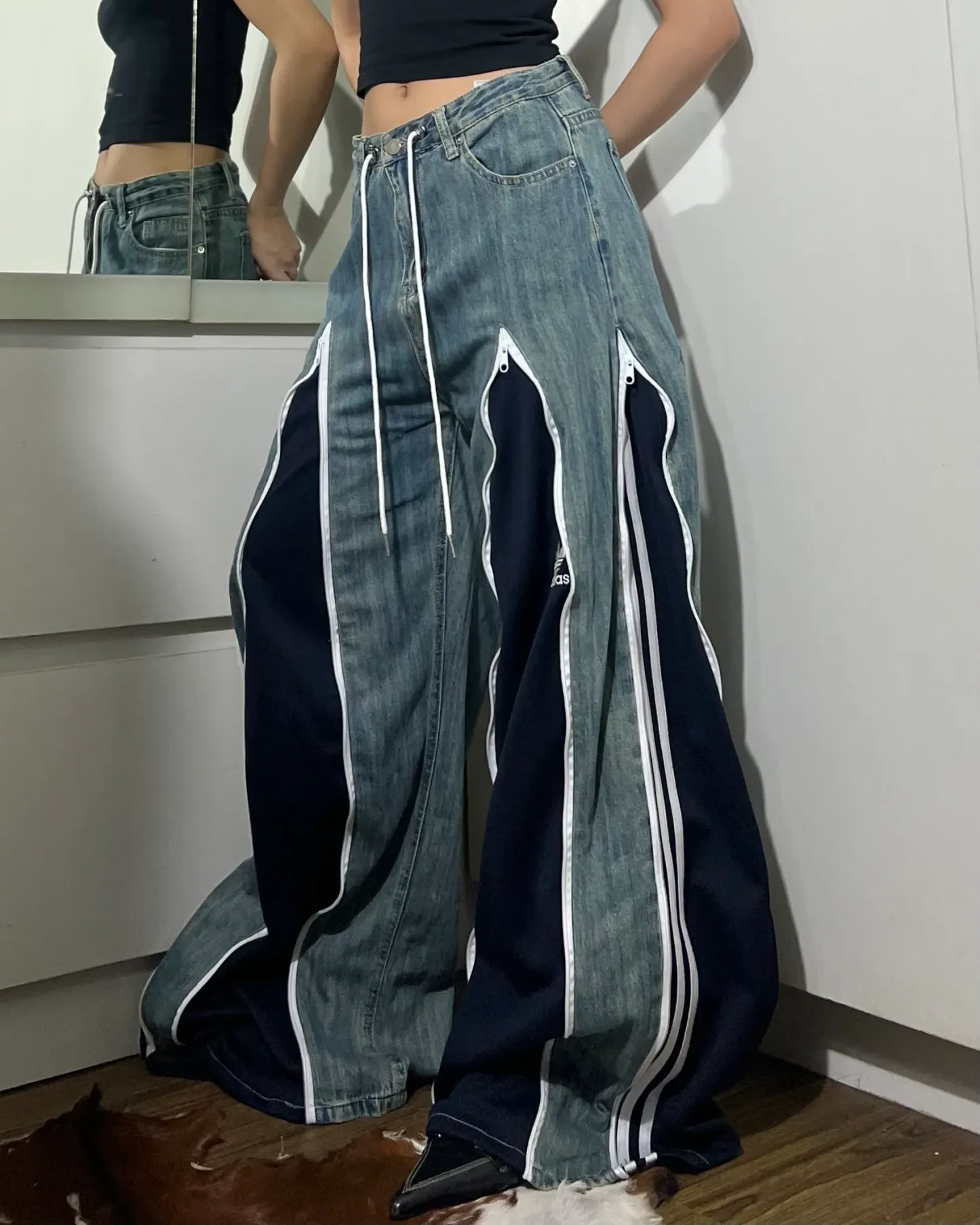 [BIG SIZE] Zipper Pants 0125