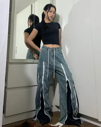 [BIG SIZE] Zipper Pants 0125