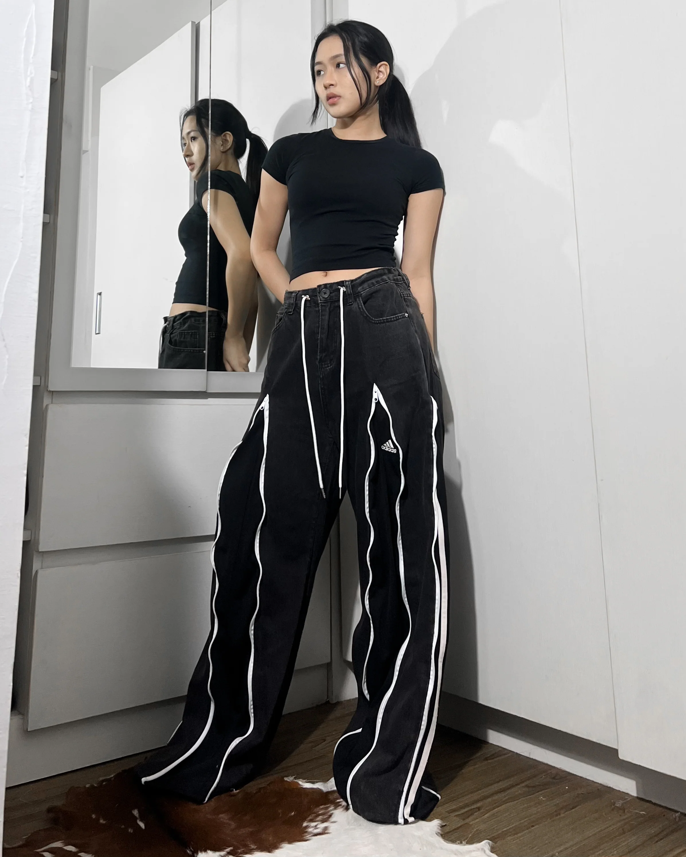 [BIG SIZE] Zipper Pants 0128