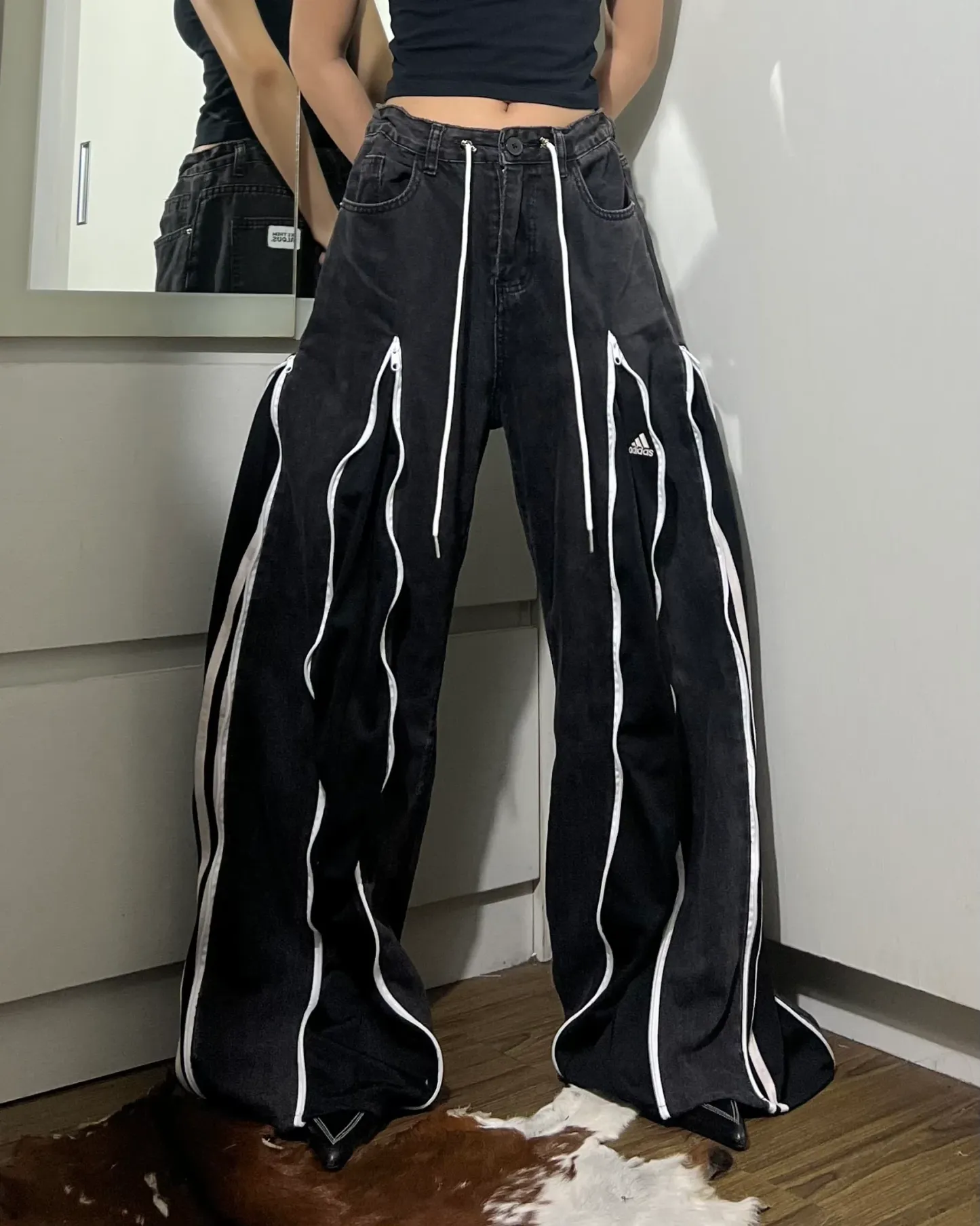 [BIG SIZE] Zipper Pants 0128