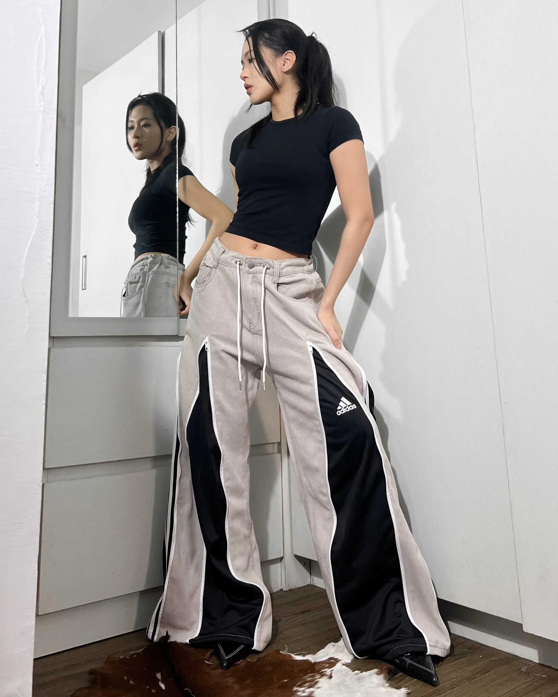 [BIG SIZE] Zipper Pants 0135