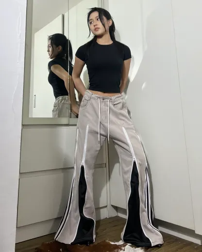 [BIG SIZE] Zipper Pants 0135