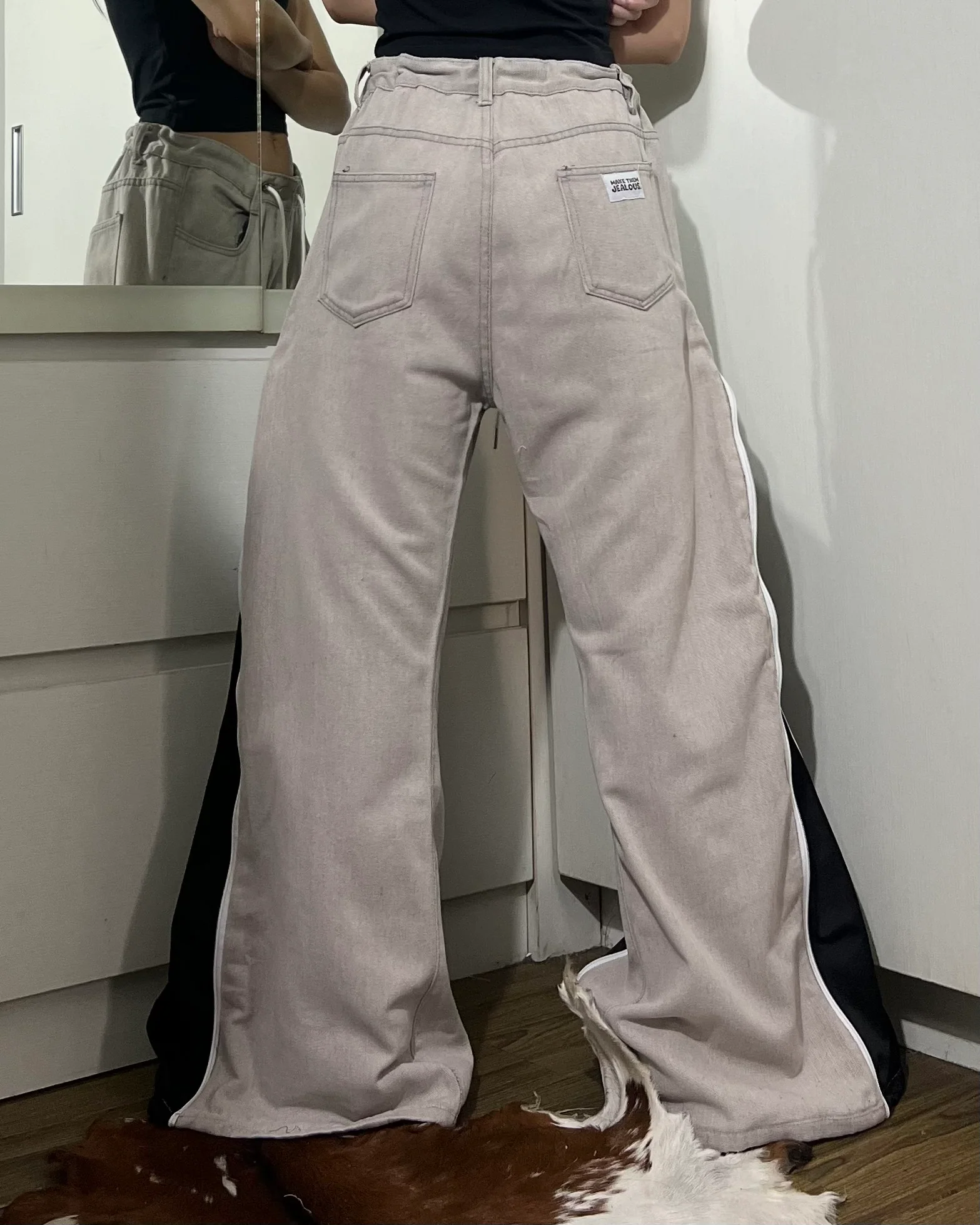 [BIG SIZE] Zipper Pants 0135