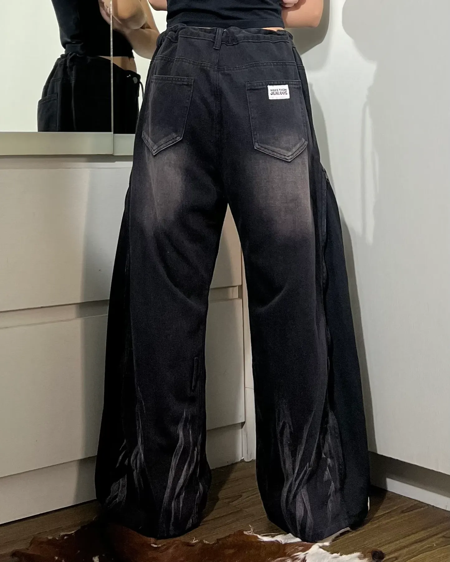 [BIG SIZE] Zipper Pants 0136