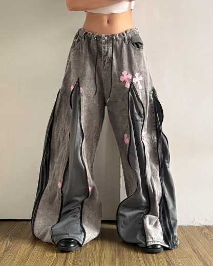 [BIG SIZE] Zipper Pants 0244
