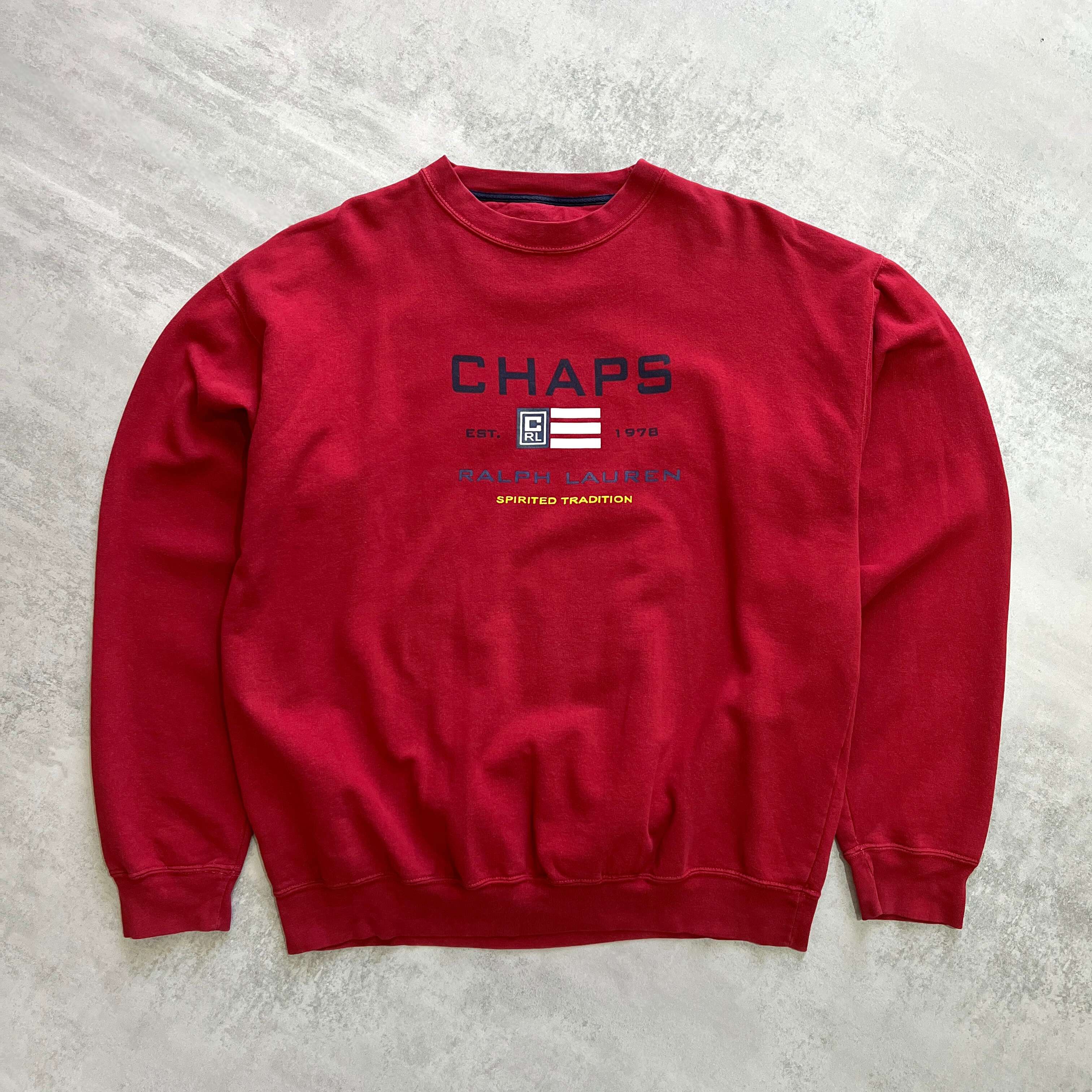 2000s heavyweight embroidered sweatshirt-OSI