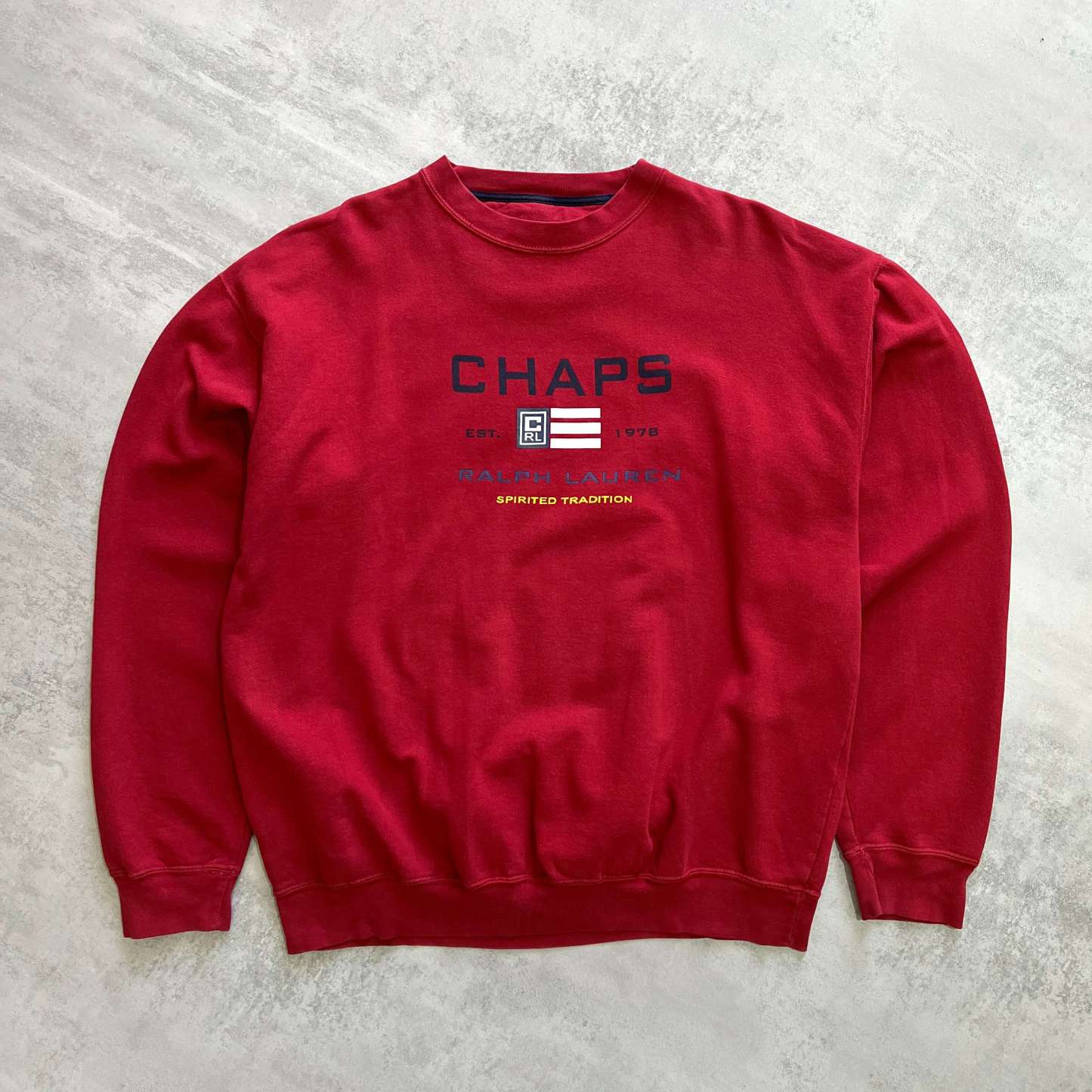 2000s heavyweight embroidered sweatshirt-OSI