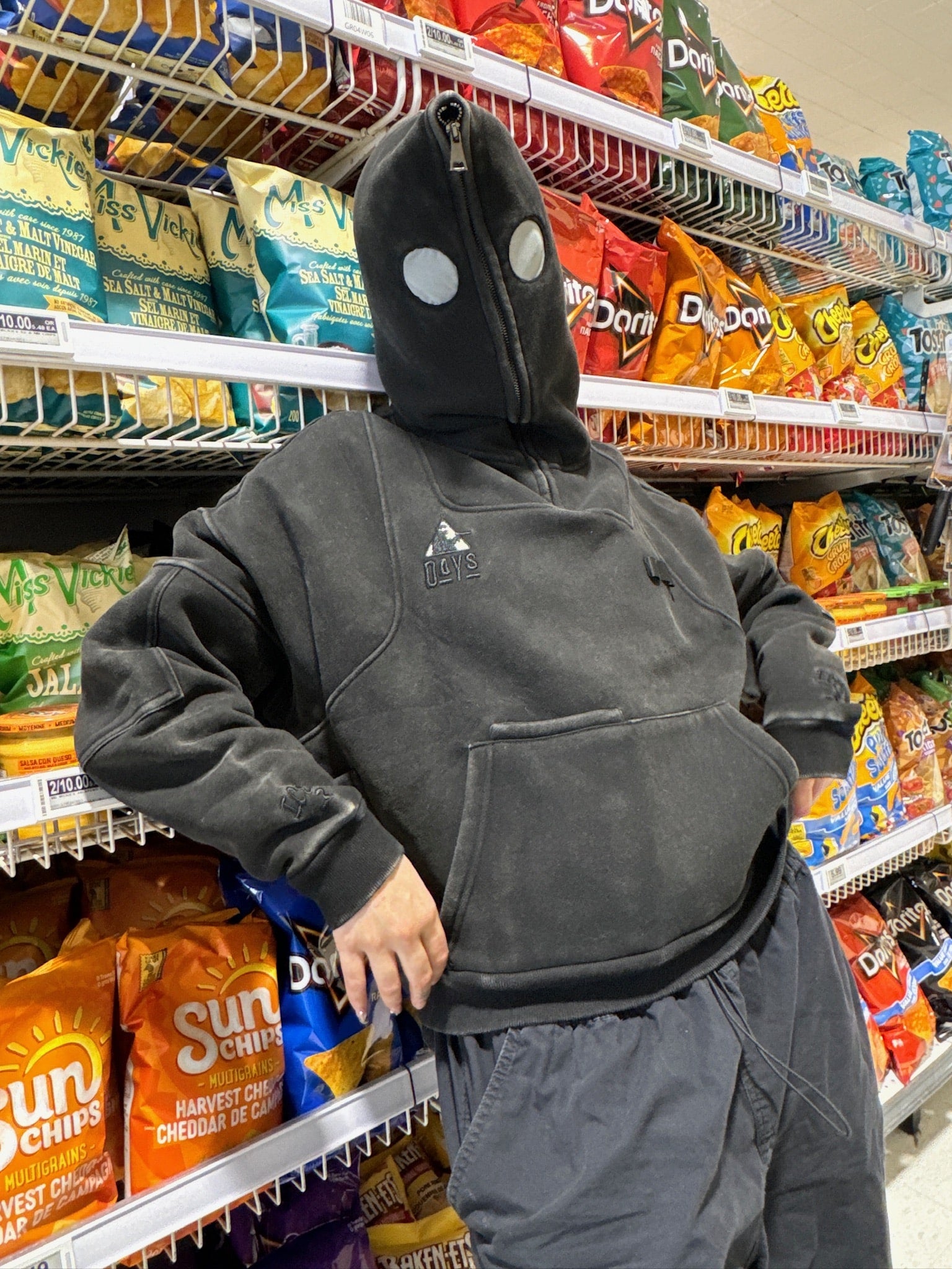 "DAYS" Hoodie Black-OSI