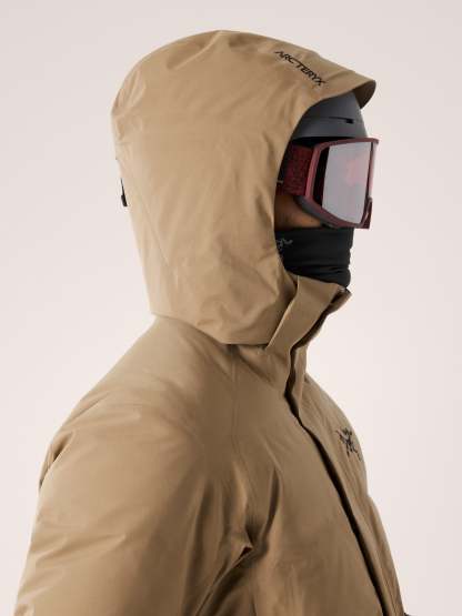  men's fissile insulated jacket ski and snowboard brown-OSI