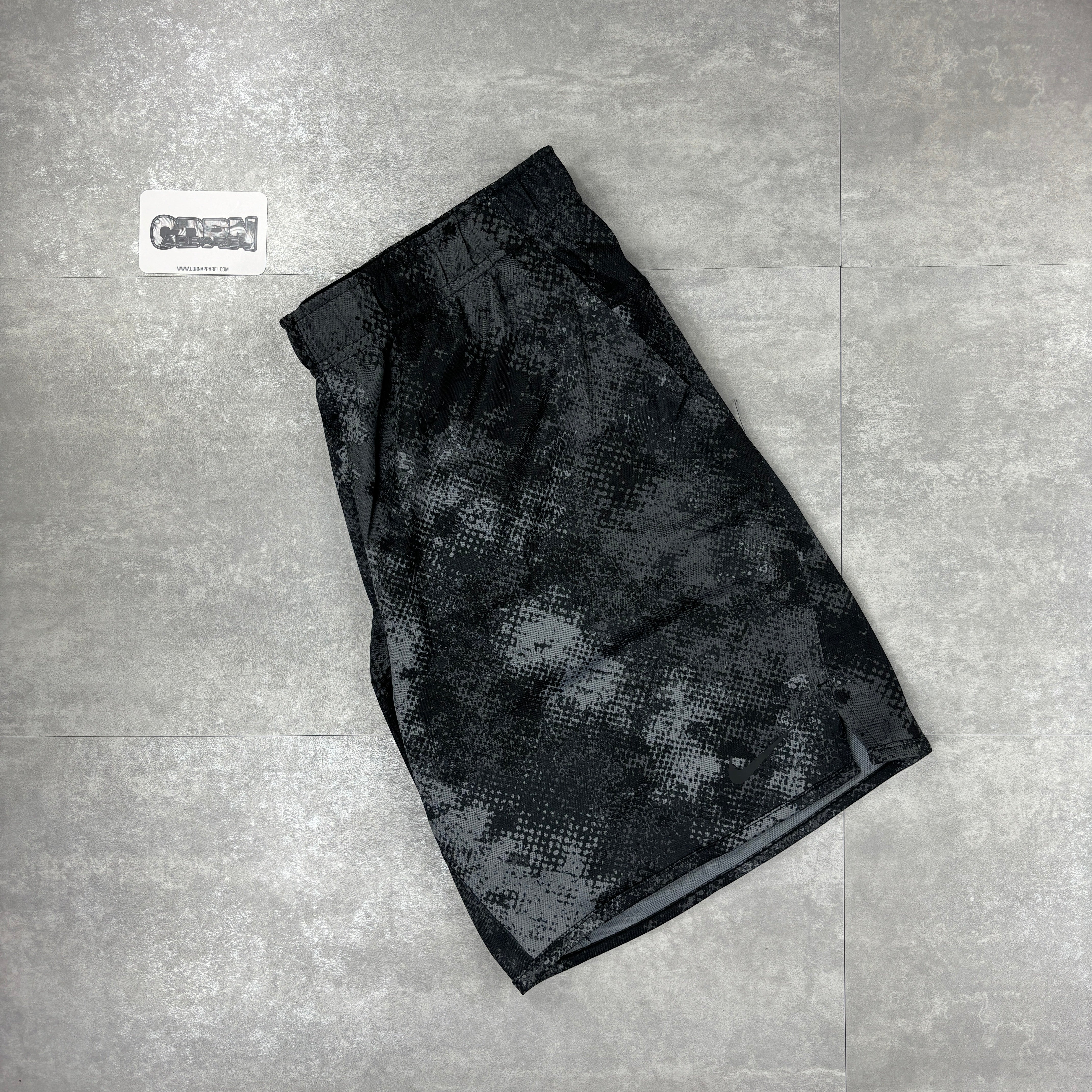 Black Digital Unlimited Windbreaker Jacket & Black Digital Shorts Set-OSI