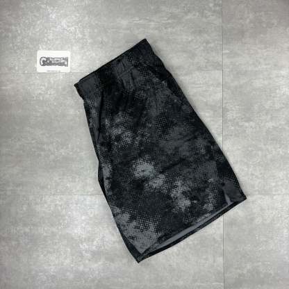 Black Digital Unlimited Windbreaker Jacket & Black Digital Shorts Set-OSI