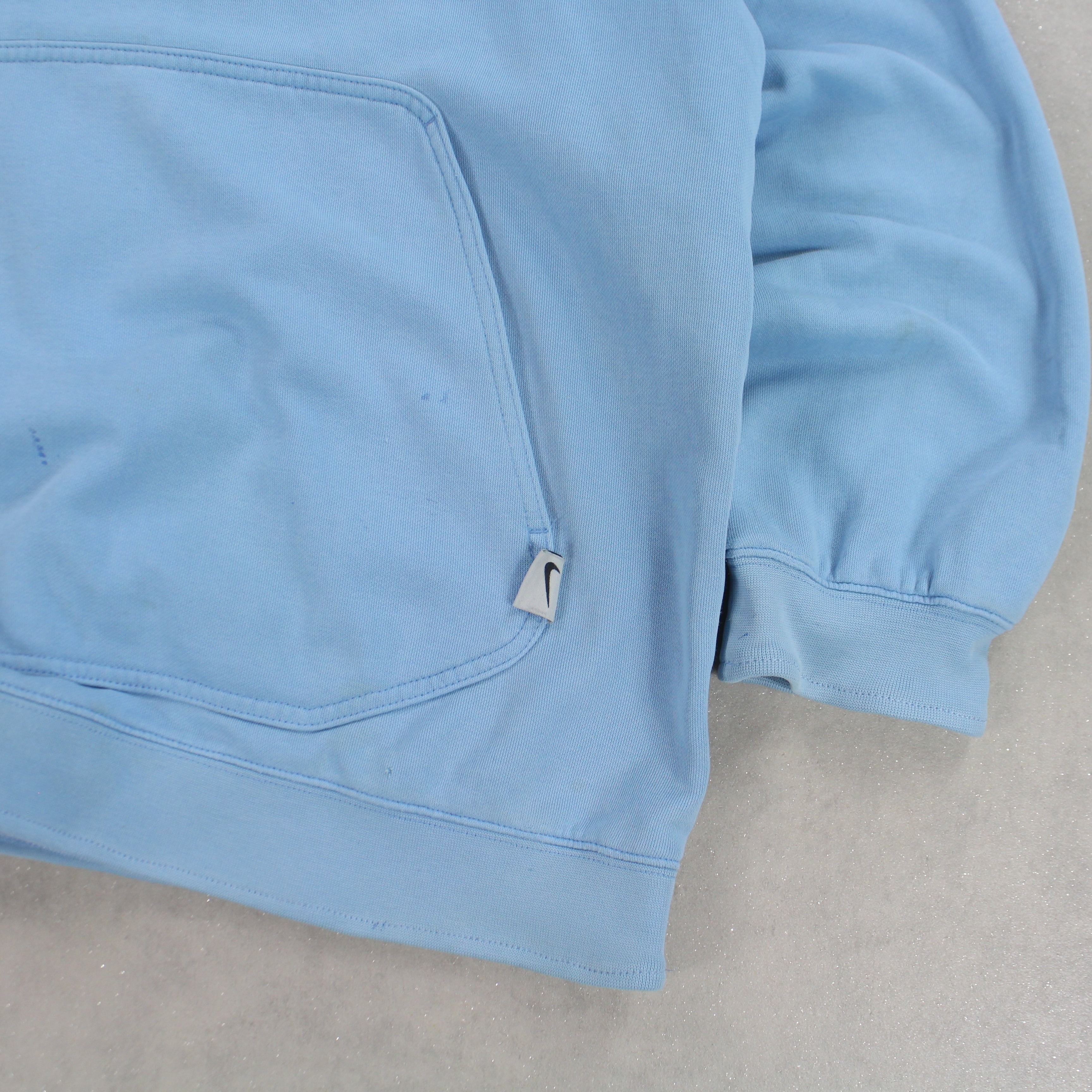 VERY RARE 2000s  Spell Out Hoodie Blue-OSI