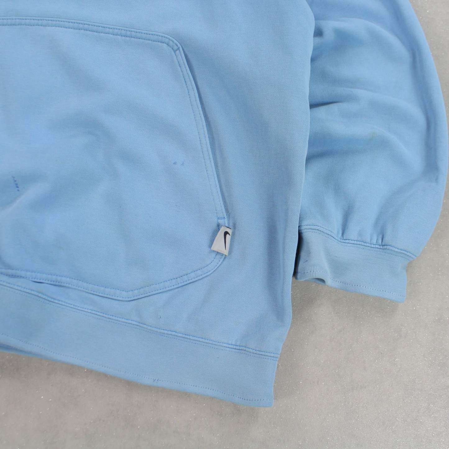 VERY RARE 2000s  Spell Out Hoodie Blue-OSI