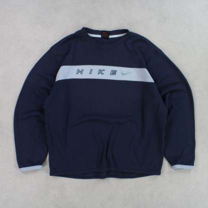RARE 1990s  Sweatshirt Navy-OSI